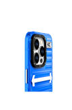 YoungKit iPhone 15 Pro Uyumlu Kılıf Youngkit Luggage Firefly Serisi Kapak Mavi