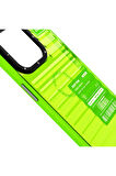 YoungKit iPhone 15 Pro Uyumlu Kılıf Şeffaf Renkli Tasarım Youngkit Fluorite Serisi Kapak Yeşil