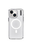 YoungKit iPhone 15 Uyumlu Kılıf Magsafe Şarj Özellikli Şeffaf Youngkit Crystal Shield Serisi Kapak Şeffaf