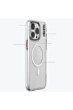 YoungKit iPhone 15 Uyumlu Kılıf Magsafe Şarj Özellikli Şeffaf Youngkit Crystal Shield Serisi Kapak Şeffaf