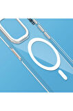 YoungKit iPhone 15 Uyumlu Kılıf Magsafe Şarj Özellikli Şeffaf Youngkit Crystal Shield Serisi Kapak Şeffaf