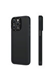 YoungKit iPhone 15 Pro Max Uyumlu Kılıf Buzlu Mat Tasarım Youngkit Hidden Sand Serisi Kapak Siyah