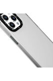 YoungKit iPhone 15 Pro Max Uyumlu Kılıf Buzlu Mat Tasarım Youngkit Hidden Sand Serisi Kapak Gri