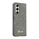 Galaxy Z Fold 5 Uyumlu Kılıf Guess Orjinal Lisanslı Yazı Logolu Glitter Flakes Kapak Haki