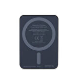 Guess Orjinal Lisanslı Magsafe Şarj Özellikli Taşlı 4G Logolu Powerbank 3000mAh 5W Siyah