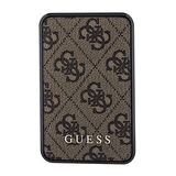 Powerbank Guess Orjinal Lisanslı Dijital Led Göstergeli PU Deri 4G Metal 10000mAh 18W Kahverengi