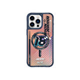 iPhone 15 Pro Max Uyumlu Skinarma Magsafe Şarj Özellikli Sticker Yapıştırmalı Drift Kapak Mavi