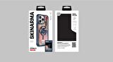 iPhone 15 Pro Max Uyumlu Skinarma Magsafe Şarj Özellikli Sticker Yapıştırmalı Drift Kapak Mavi