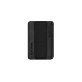 iPhone 15 Pro Max Uyumlu Kılıf SkinArma Şeffaf Magsafe Şarj Özellik Kado Kartlıklı Saido Kapak Siyah