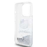 iPhone 15 Pro Kılıf Hello Kitty Orjinal Lisanslı İkonik Sıvılı Glitter Kapak Şeffaf