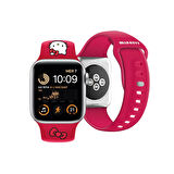 Watch 40mm Uyumlu Kordon Hello Kitty Orjinal Lisanslı Logolu Fiyonk & Kitty Head Yumuşak Strap Kayış