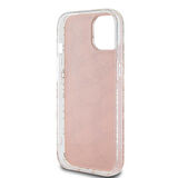iPhone 15 Uyumlu Kılıf Hello Kitty Orj Lisanslı Renk Geçişli Elektroplating Kaplama Kitty Head Pembe