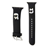 Watch Ultra 49mm Uyumlu Kordon Karl Lagerfeld Orjinal Lisanslı İkonik Karl&Choupette Logolu Strap