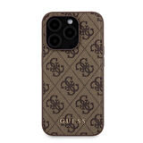 iPhone 14 Pro Kılıf Guess Orjinal Lisanslı Magsafe Özellikli Kapak + Powerbank 5000mAh Kahverengi