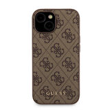 iPhone 15 Kılıf Guess Orjinal Lisanslı Magsafe Özellikli Kapak + Powerbank 5000mAh Kahverengi