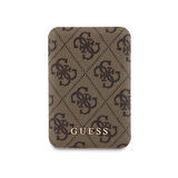 iPhone 15 Pro Kılıf Guess Orjinal Lisanslı Magsafe Özellikli Kapak + Powerbank 5000mAh Kahverengi