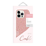 iPhone 14 Pro Uyumlu Kılıf Mozaik Desenli Coehl Terrazzo Kapak Pembe