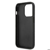 iPhone 14 Pro Max Uyumlu Kılıf GUESS PU Deri Büyük Metal Logo Dizaynlı Kapak
