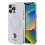 Apple iPhone 16 Pro Uyumlu Kılıf U.S. Polo Assn. Orjinal Lisanslı Magsafe Şarj Özellikli IML Double Horse Logolu Ring Kapak