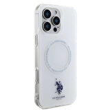 Apple iPhone 16 Pro Uyumlu Kılıf U.S. Polo Assn. Orjinal Lisanslı Magsafe Şarj Özellikli IML Double Horse Logolu Ring Kapak