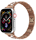Apple Watch 38mm Wiwu Three Beads Set Auger Metal Saat Kordon Kayış Bileklik