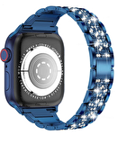 Apple Watch 38mm Wiwu Three Beads Set Auger Metal Saat Kordon Kayış Bileklik