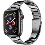 Apple Watch 40mm Wiwu Ultra Thin Steel Belt Three Beads Metal Saat Kordon Kayış Bileklik