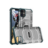 Apple iPhone 12 Kılıf Tank Kabartmalı Wiwu Voyager Kapak