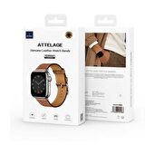 Apple Watch Uyumlu 42mm Wiwu Attleage Watchband Hakiki Deri Saat Kordon Kayış Bileklik 