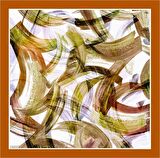 Armine Taba Batik Desen Tivil İpek Eşarp 8932-31