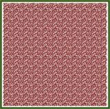 Armine Kırmızı Desenli Tivil İpek Eşarp 8947-09