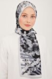Armine Trend Gri-Füme Fırça Desen Modal Şal 6318-11