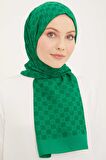 Armine Trend Ultra Lıght A Logo Benetton Yeşili Şal 18-21149
