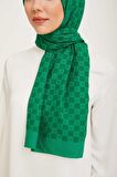 Armine Trend Ultra Lıght A Logo Benetton Yeşili Şal 18-21149