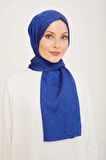 Armine Trend Jan Jan Mavi Geometrik Desen Jakar Şal 5-21183