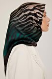 ARMİNE 90x90 BEJ-KAHVE-YEŞİL- İPEK EŞARP 8856D (SURA) (NOSTALJİ) - 04