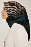 ARMİNE 90x90 BEJ-KAHVE-YEŞİL- İPEK EŞARP 8856D (SURA) (NOSTALJİ) - 04