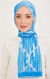 Armine Trend Mavi Karma Desen 10005-03