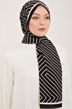 Armine Trend Defne Şal 5761-01 Siyah-Beyaz