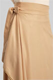 Armine Simli Viskon Etek 24Y1626 Camel