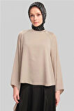 Armine İspanyol Kollu Bluz 24Y3531 Vizon