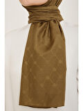 Trend Monogram Polyester Şal 1 24063 Haki