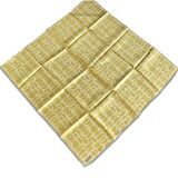Armine Sarı Geometrik Desen Sura İpek Eşarp 9174-07