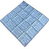 Armine Mavi Geometrik Desen Sura İpek Eşarp 9174-32