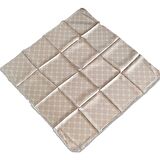 Armine Vizon Beyaz Monogram Desen Sura İpek Eşarp 9178-03