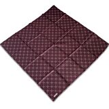 Armine Bordo Monogram Desen Sura İpek Eşarp 9178-53