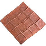 Armine Tivil İpek Eşarp 9213-06 Turuncu Karışık Desen 