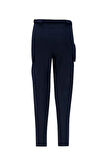Armine Beli Daraltılabilen Gabardin Pantolon 24K2705 Lacivert