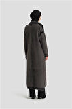 Armine Peluş Hırka 24KD2801 Antrasit