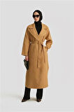 Armine Erkek Yaka Handmade Manto 24K8110 Camel